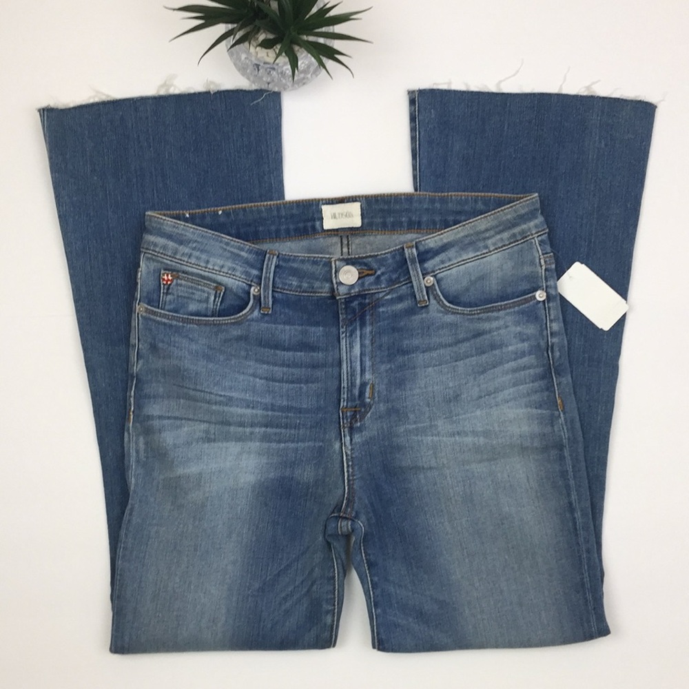 Hudson Midrise Cropped Mia 5Pocket Flare Jeans